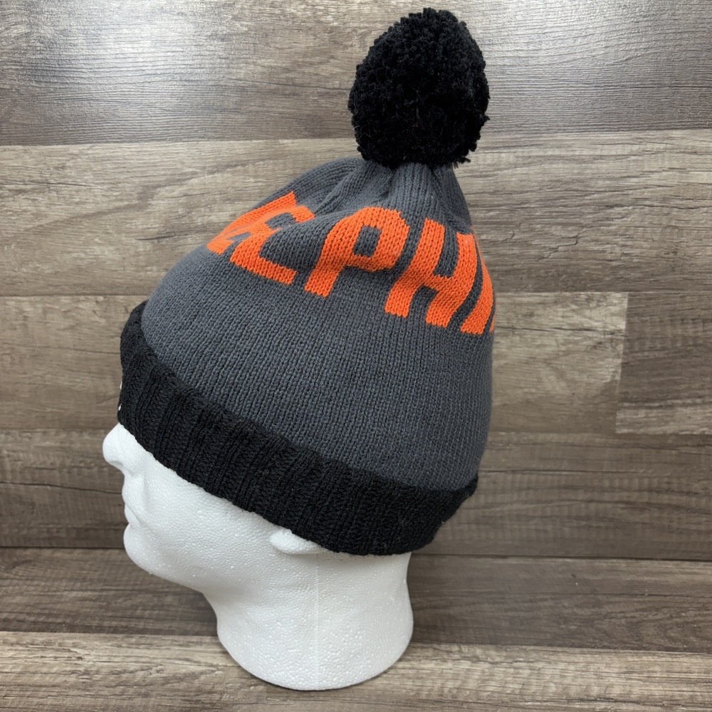 Philadelphia Flyers Mitchell & Ness Beanie Winter Hat Black Gray Orange - Picture 2 of 9